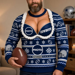 Sport Lover Funny Knitted Ugly Sweater - Personalized Gifts For Sport Fans Ugly Sweater 05OHTI300926-Homacus