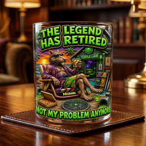 The Legend Has Retired Drinking Glass - Personalized Gifts 01toti080626-Homacus