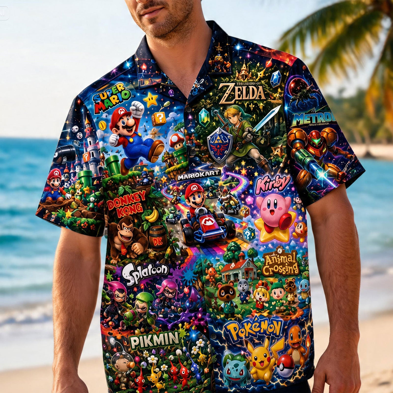 Gaming Universe Hawaiian Shirt - Personalized Gift For Gamers 02NATI010726-Homacus