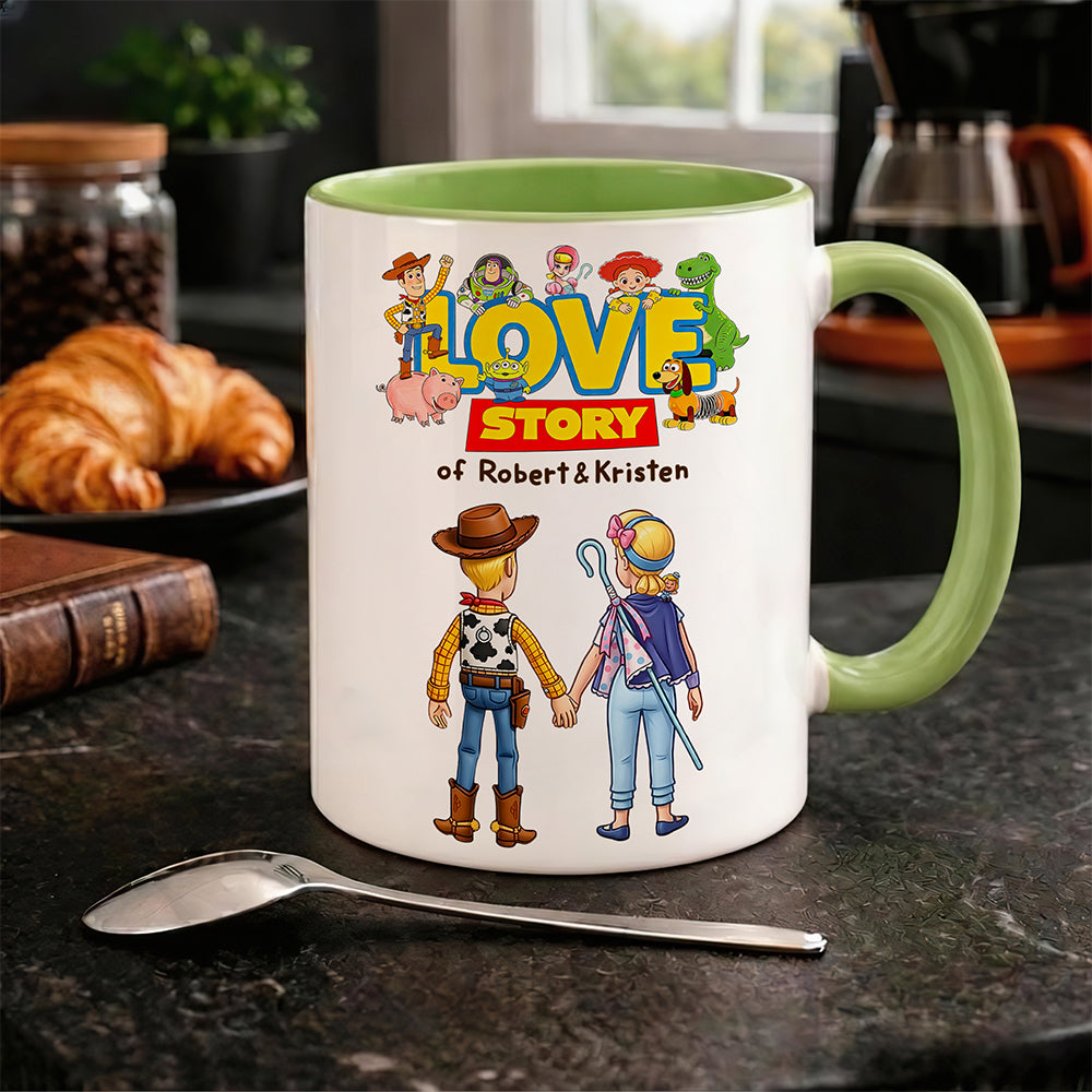 Love Journey Coffee Accent Mug - Personalized Gifts For Couple 06hudt230626-Homacus