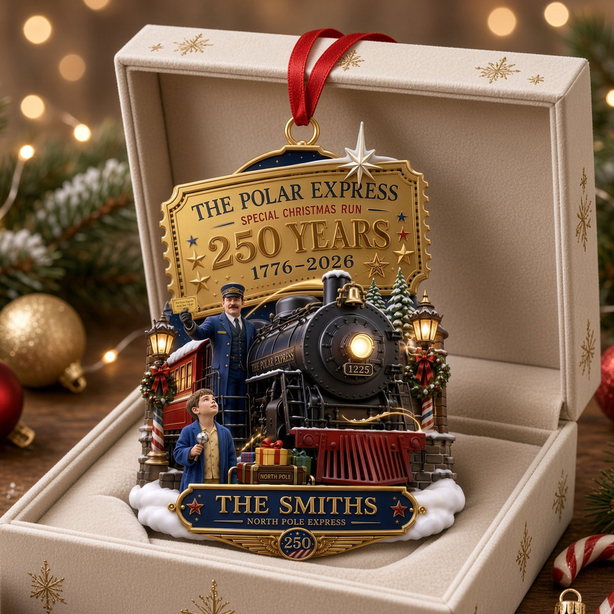Magical Christmas Train Acrylic Ornament - Personalized Gifts For Family 08HATI021026-Homacus