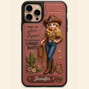 Cowgirl Leather Flip Wallet Phone Case - Personalized Gifts For Cowgirl 02nati020626-Homacus