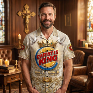 Faith King Hawaiian Shirt - Personalized Gifts For Christian Hawaiian Shirt 03TOTI090626-Homacus