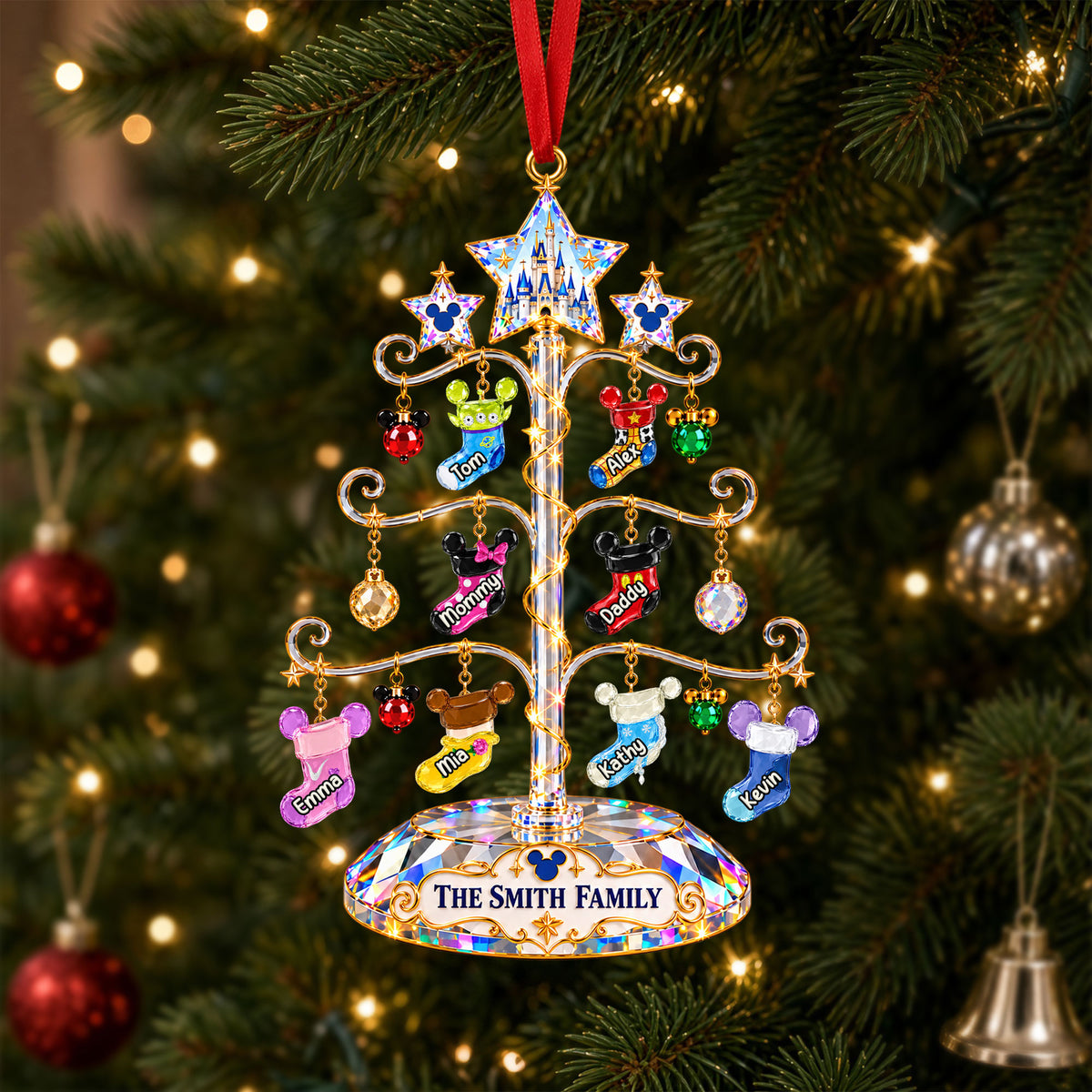 Crystal Christmas Tree Acrylic Ornament - Personalized Gifts For Family 02OHTI161026-Homacus