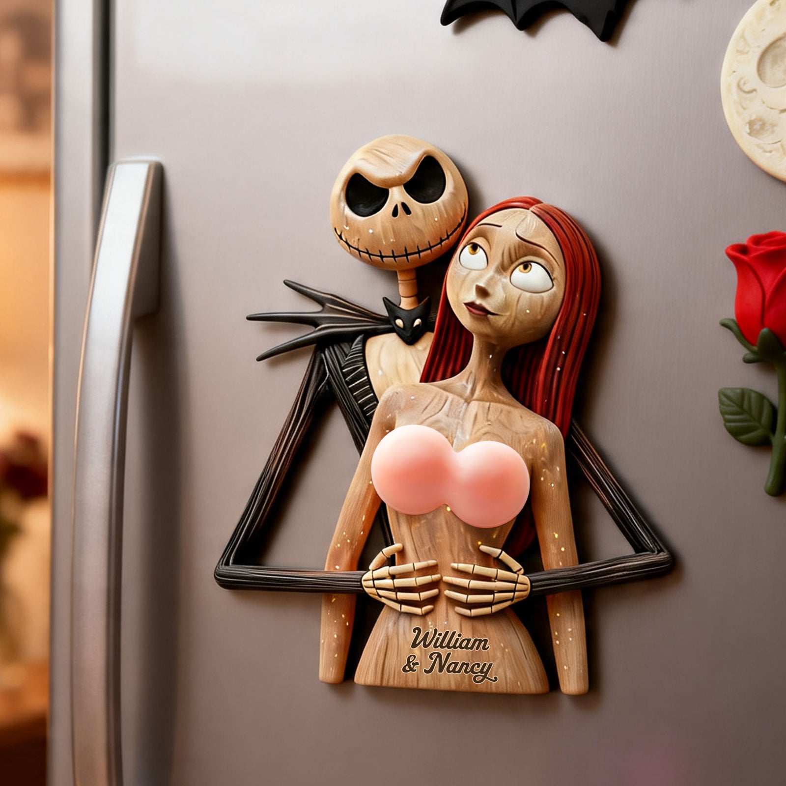 Eternal Love Anti-collision Acrylic Fridge Magnet - Personalized Couple Gift 03ohti190626-Homacus