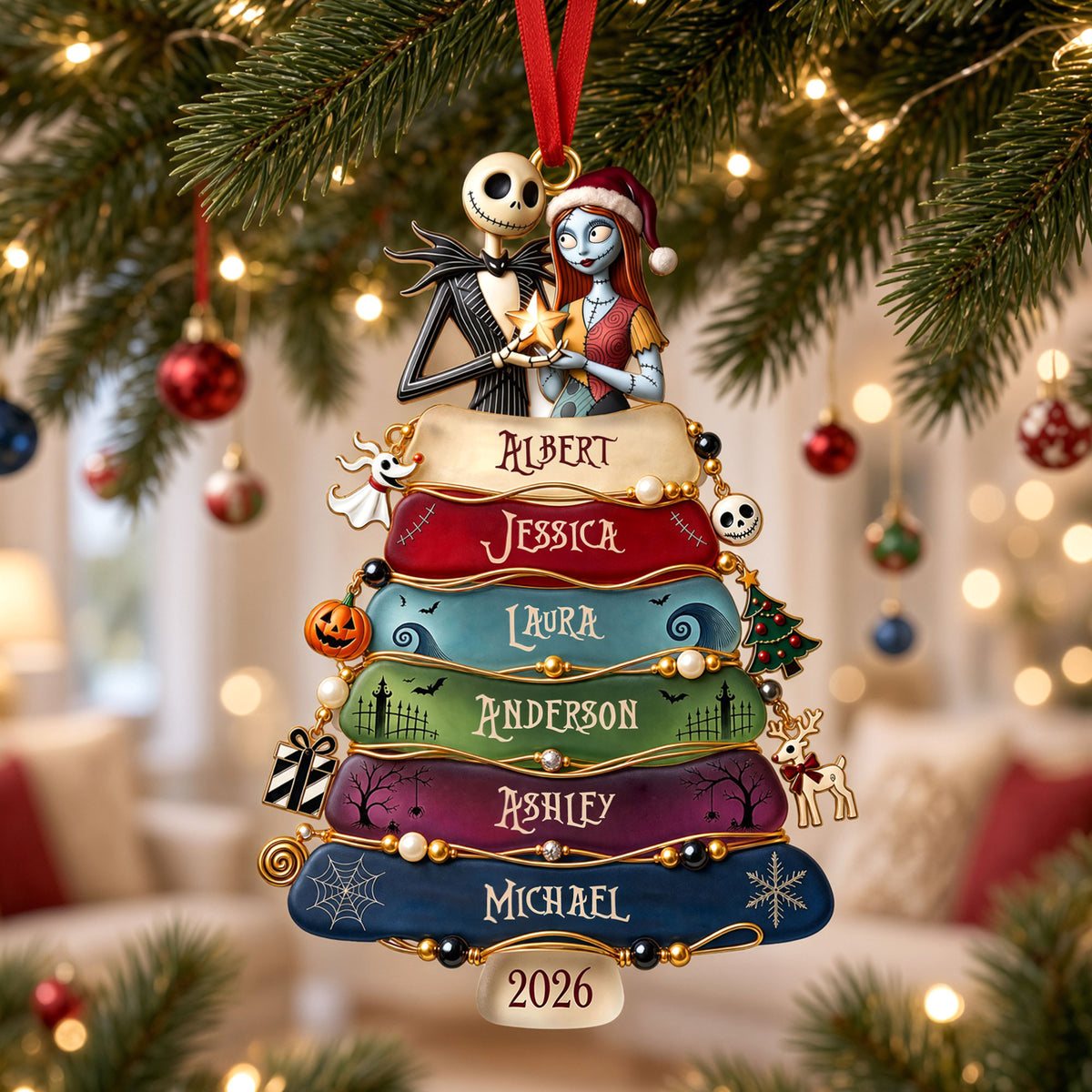 Lovely Family Frosted Seaglass Ornament - Personalized Christmas Gift For Family 04pati220926-Homacus
