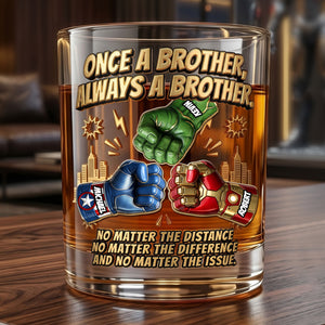 Best Brother Ever Round Glass Personalized Gifts For Brothers 01NATI050626
