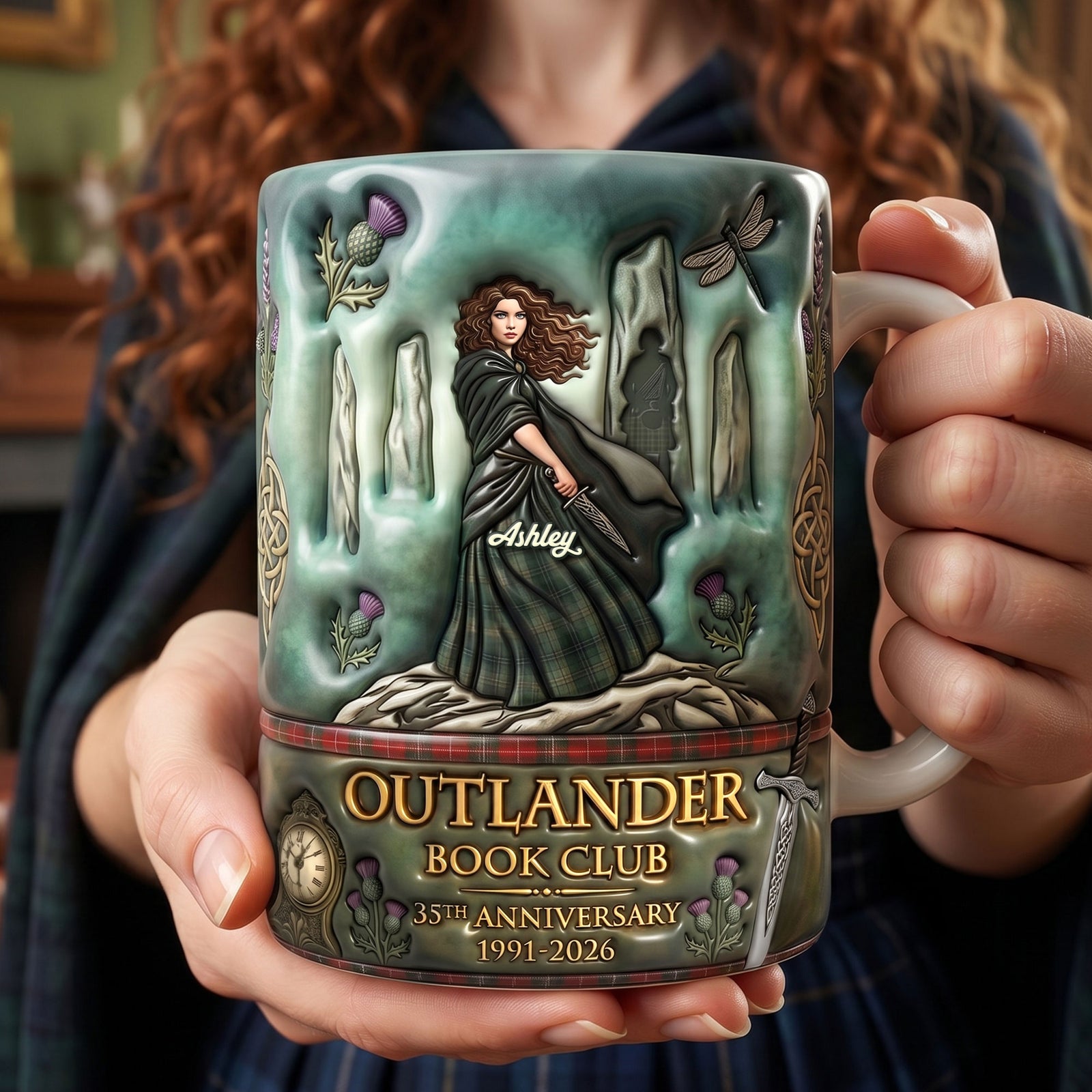 Reading Through Time Coffee Mug - Personalized Gifts 01QHTI240626-Homacus