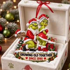 Forever Together Christmas Acrylic Ornament - Personalized Gifts For Couple 06OHTI290926