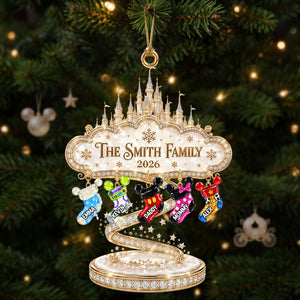 Merry Fairy Tales World Acrylic Ornament - Personalized Christmas Gifts For Family 01ohti260826-Homacus