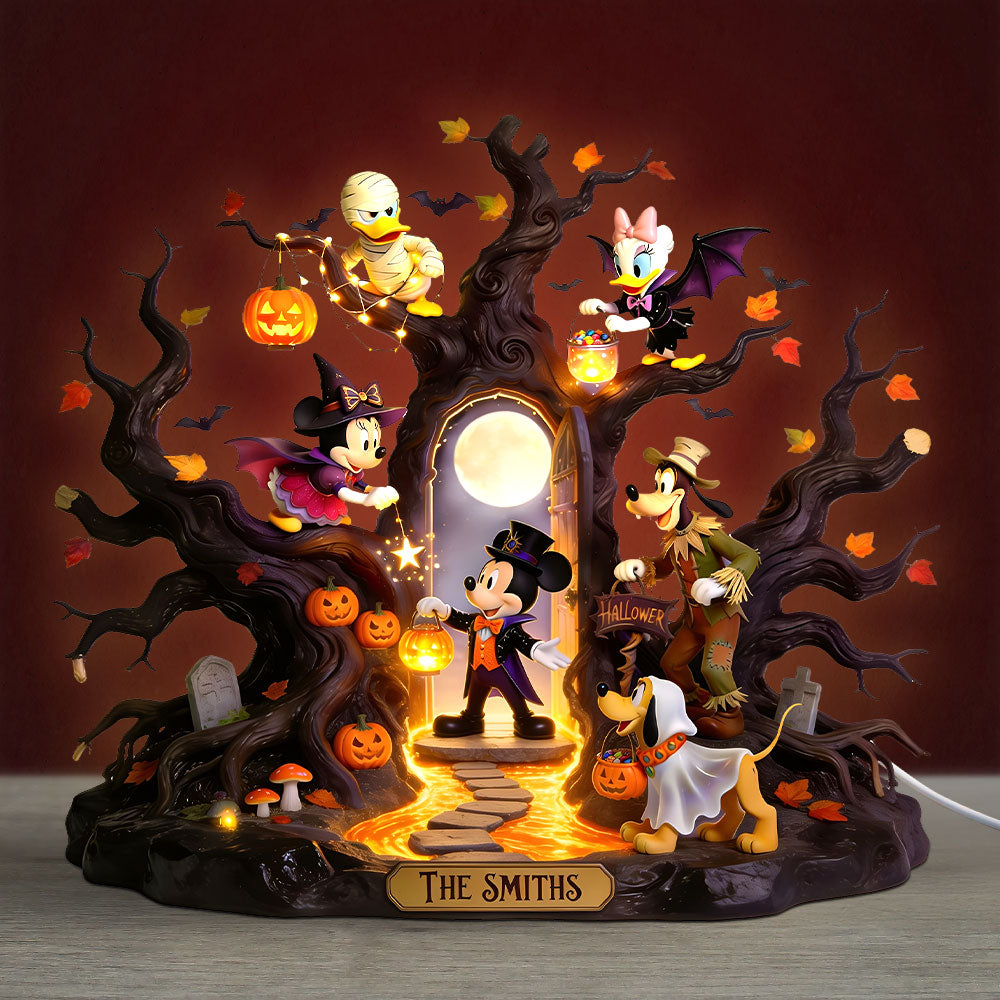 Cute Spooky Mouse Acrylic Light Box - Personalized Gifts For Family 02hati150826