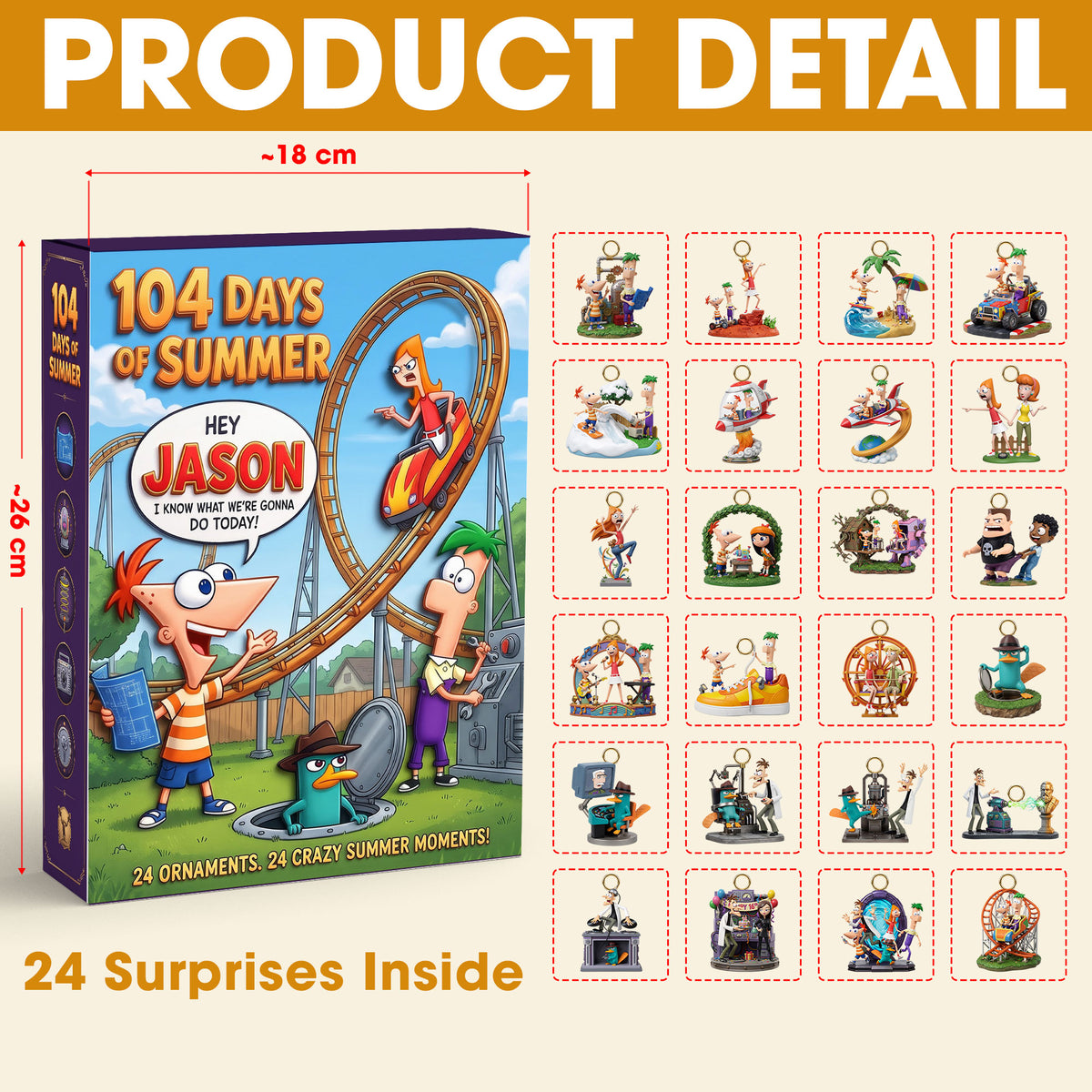 Crazy Summer Moments Advent Calendar Blind Box - Personalized Gift For Christmas 02HATI261026-Homacus