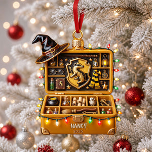 Whimsical School Trunket Ornament - Personalized Gifts For Christmas Ornament 06PGTI121026-Homacus