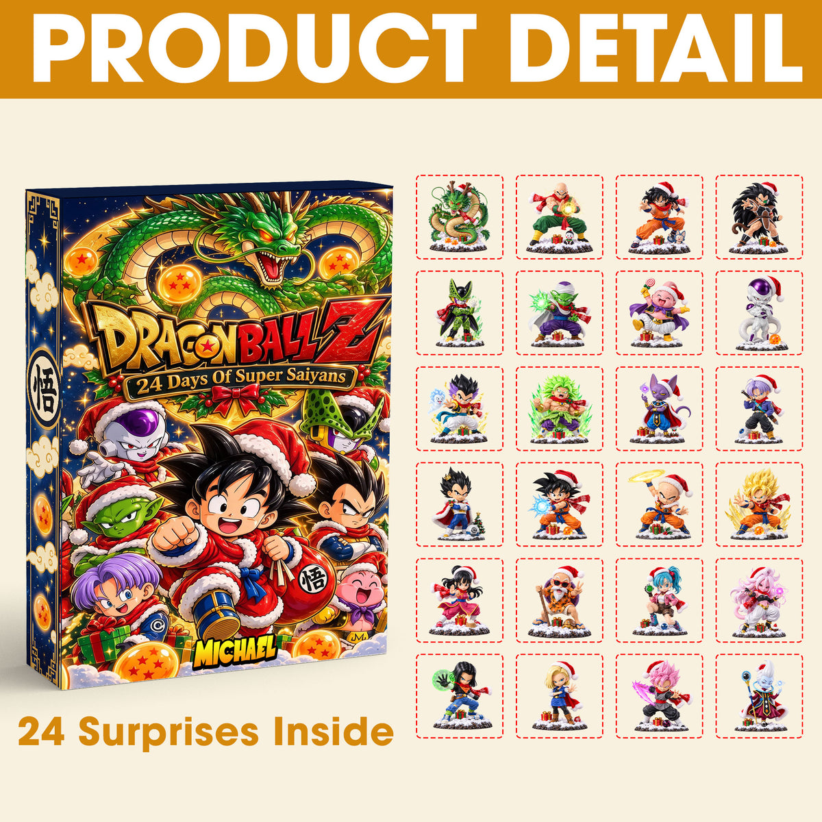 Lovely Warriors Merry Xmas Advent Calendar Blind Box - Personalized Christmas Gifts 03pati151026-Homacus