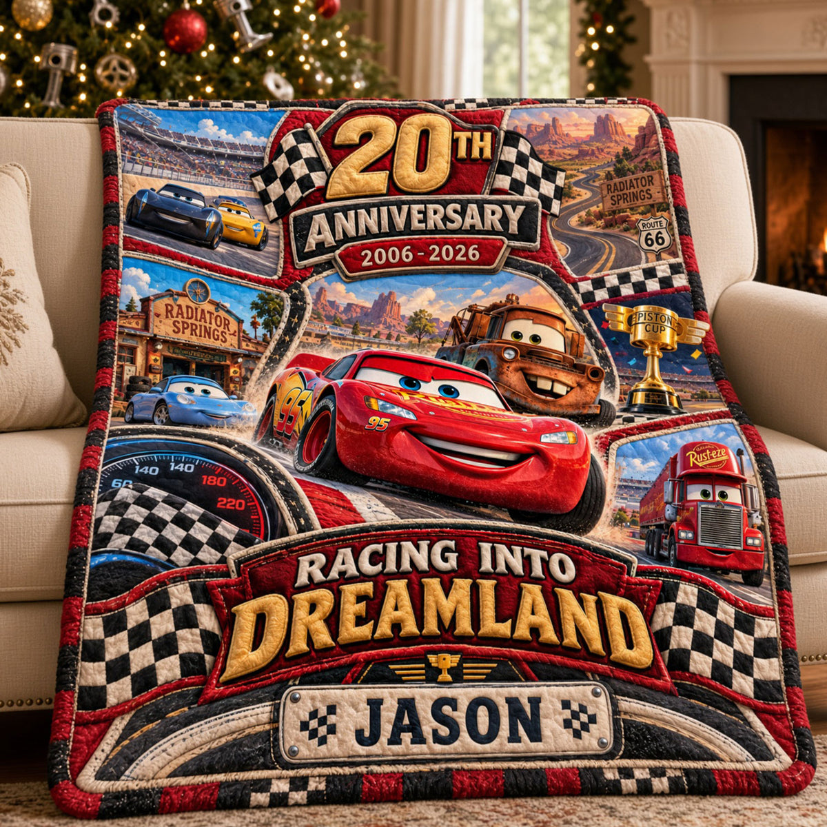 20th Anniversary Speed Fans Cartoon Blanket - Personalized Gifts For Childhood Blanket 04HATI061026-Homacus
