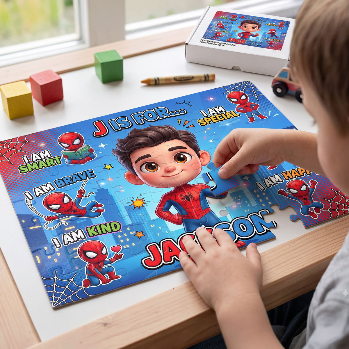 Brave & Kind Jigsaw Puzzle - Personalized Gifts For Kids 02NATI010826-Homacus