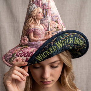 Switch Mode Reversible Quilted Witch Hat, Personalized Gifts For Witch Lovers 02qhti140826
