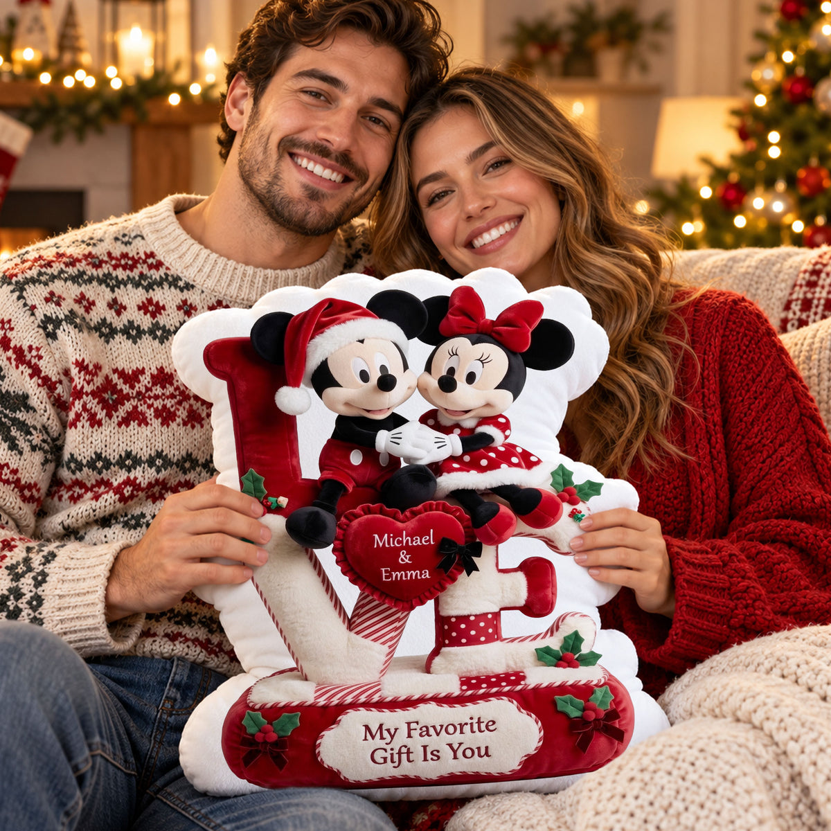 You Are My Favorite Gift Eternal Love Pillow - Personalized Christmas Gifts For Couples 05ttti261026-Homacus