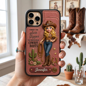 Cowgirl Leather Flip Wallet Phone Case - Personalized Gifts For Cowgirl 02nati020626-Homacus