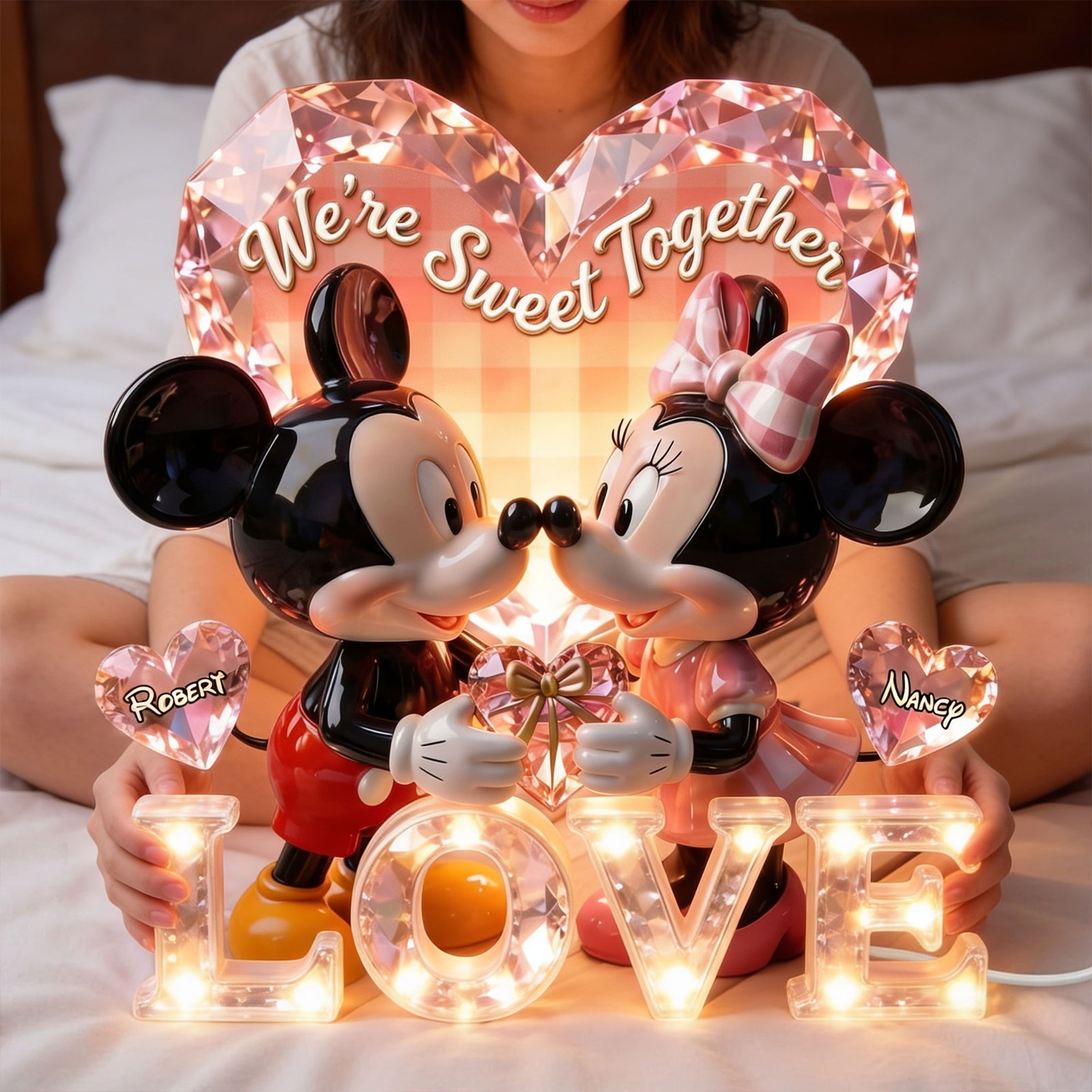 Sweet Couple Acrylic Light Box - Personalized Gift For Couples 03PATI260626-Homacus