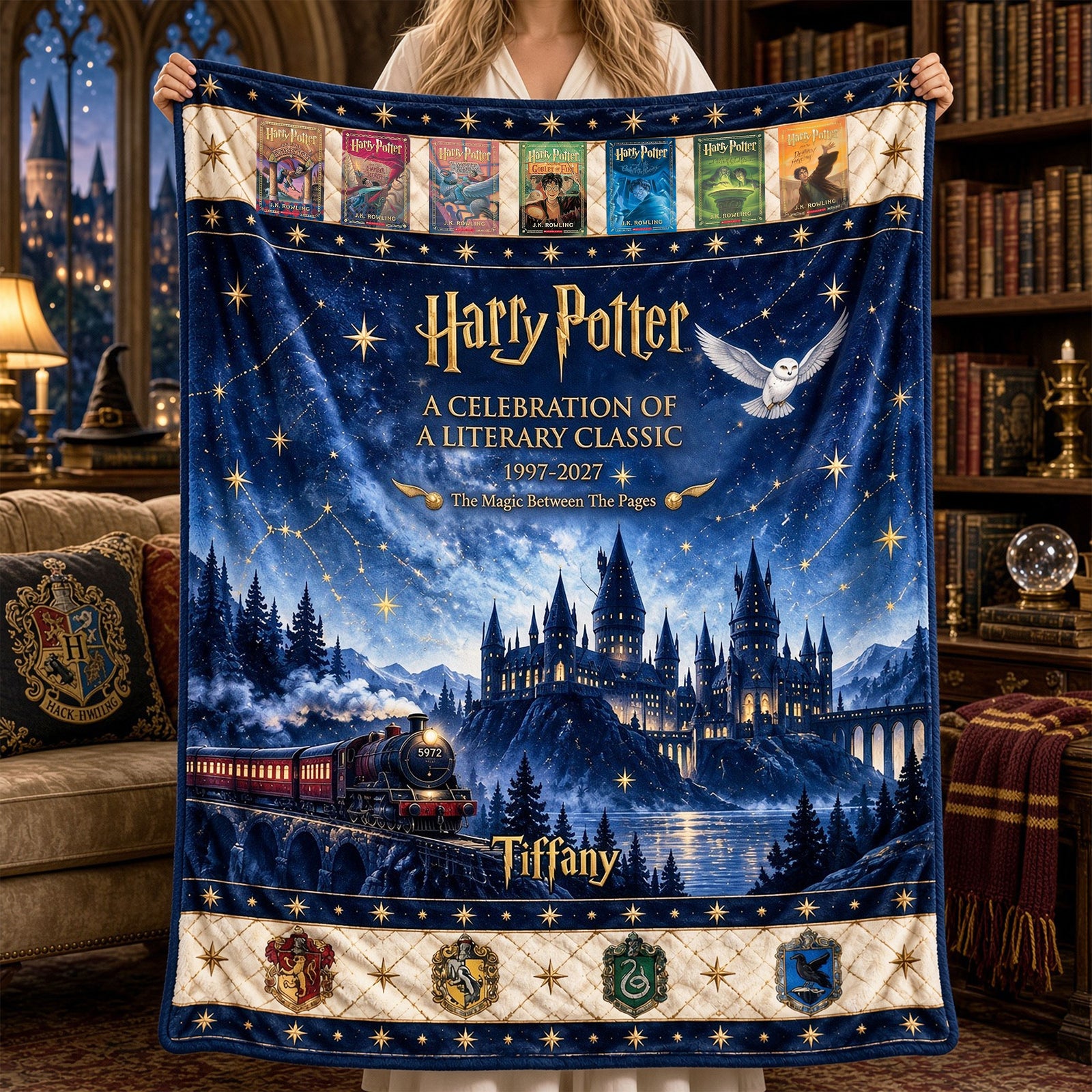 Literary Masterpiece Milestone Blanket - Personalized Gifts for Book Lovers 04qhti121026-Homacus