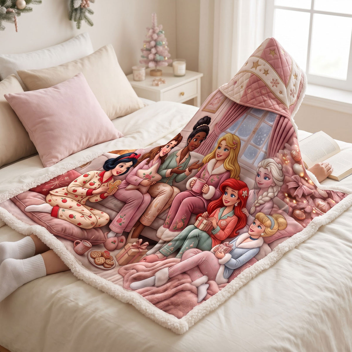 Enchanted Princess Hood Blanket - Personalized Christmas Gifts 03PGTI261026-Homacus