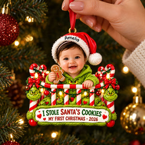 Sweet Baby First Christmas Ornament - Custom Photo Christmas Gifts 03toti191026-Homacus