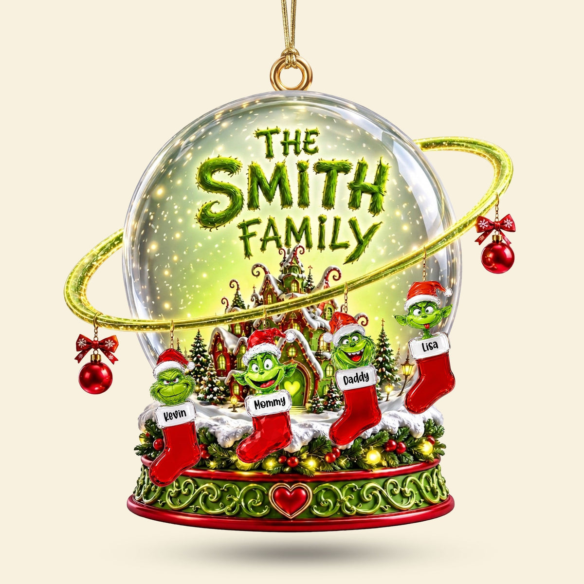 The Holiday Mischief Makers Christmas Ornament - Personalized Christmas Gifts For Family 03OHTI250826-Homacus