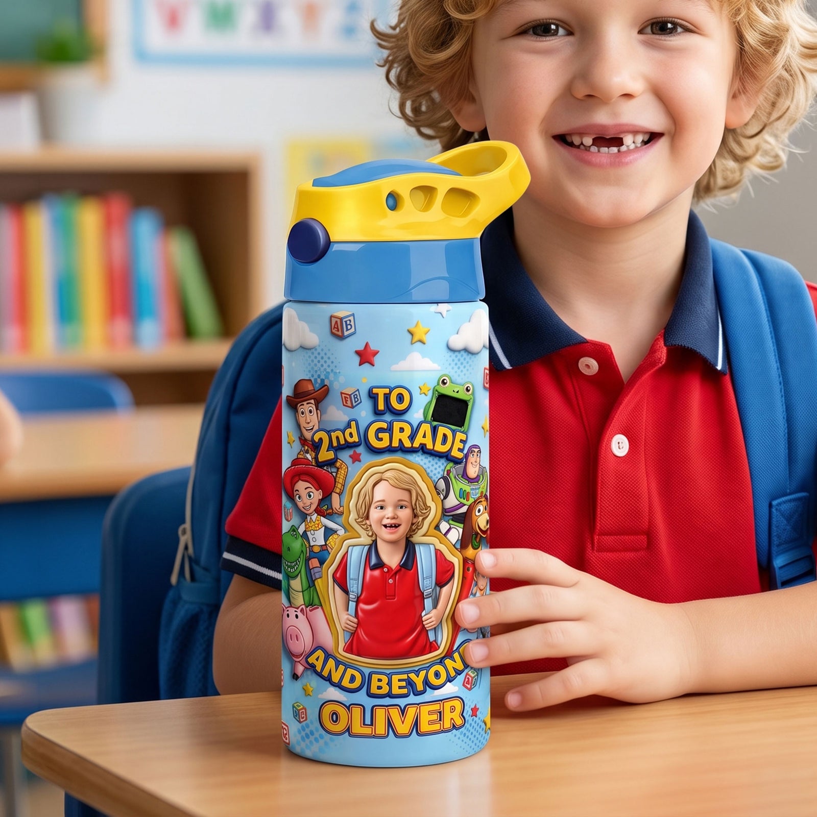 Little Adventurer Kids Tumbler - Custom Photo Back To School Gifts 02huti280726-Homacus