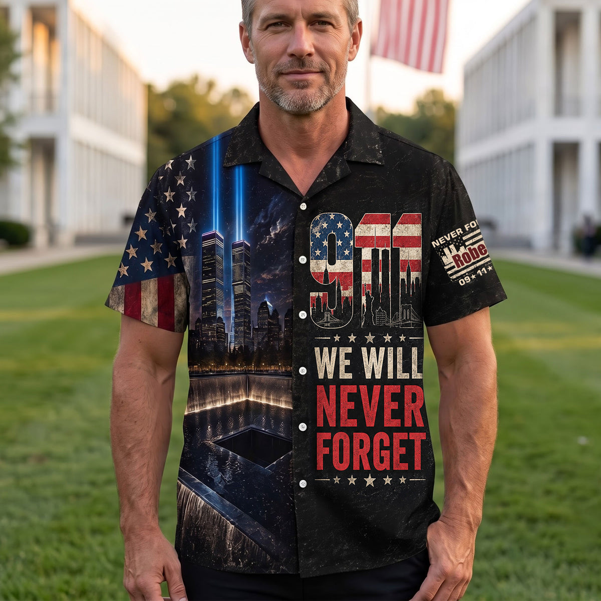 9/11 Never Forget Hawaiian Shirt – Personalized Memorial Tribute Gifts For Patriots 02huti060826