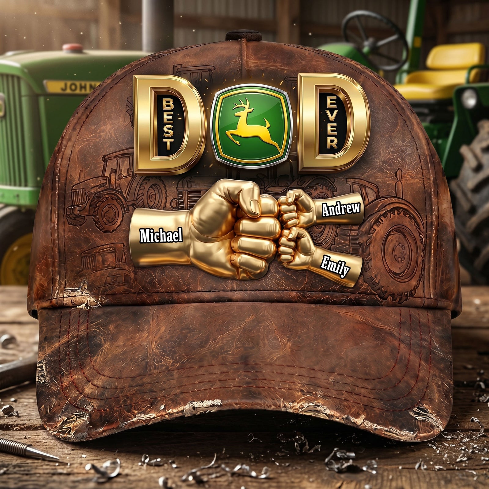 Cool Tractor Dad Classic Cap - Personalized Gift For Dads 01NATI230526-Homacus