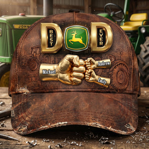 Cool Tractor Dad Clasic Cap - Personalized Gift For Dads 01NATI230526-Homacus