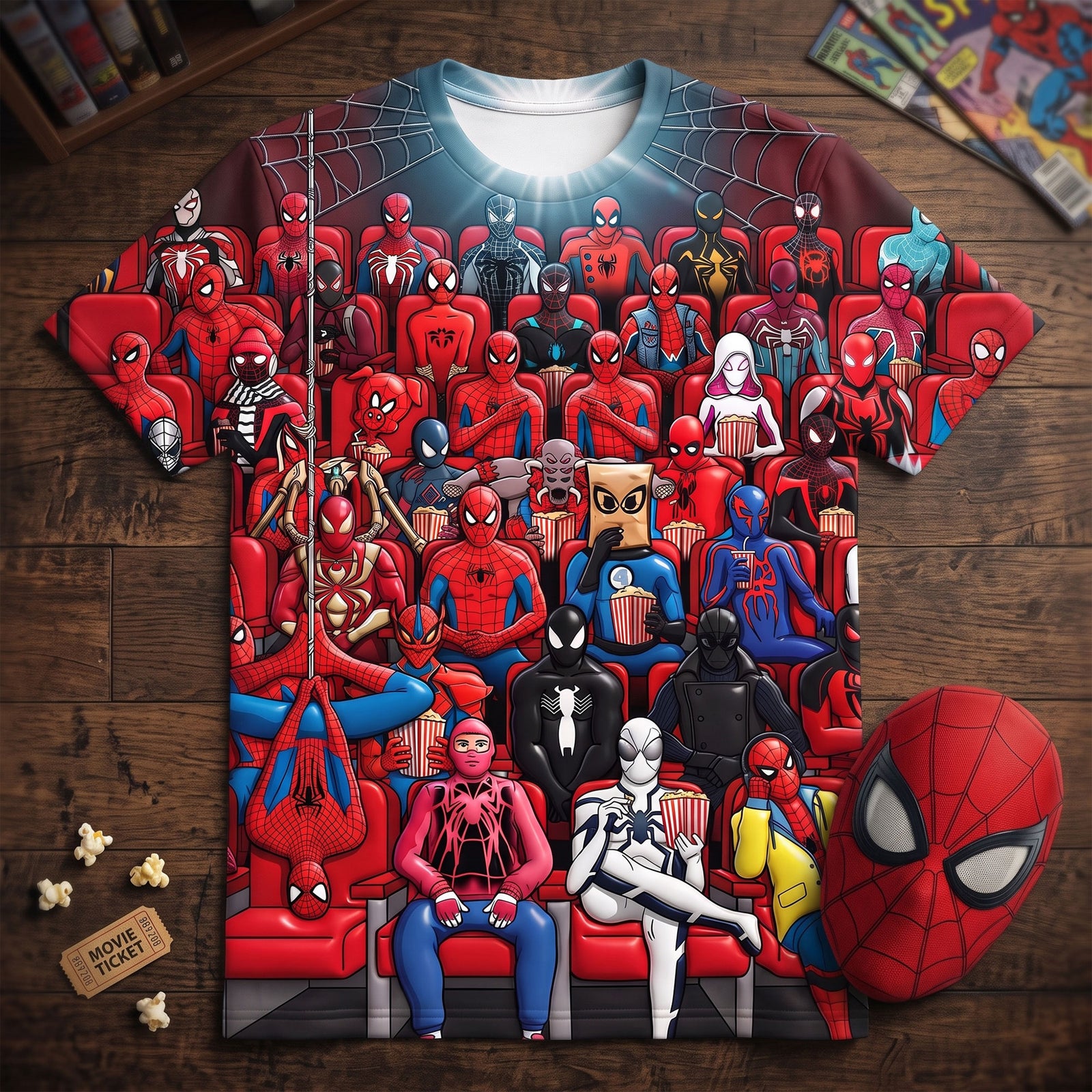Watching Film At The Cinema Shirt - Personalized Funny Gifts For Movie Lovers 03nati280726-Homacus