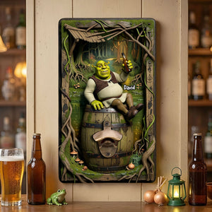 Green Ogre Wall Hanging Bottle Opener - Personalized Gifts 01toti210726-Homacus