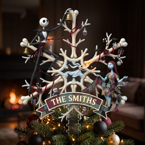 Spooky Christmas Tree Topper - Personalized Gifts For Family 01hati110826