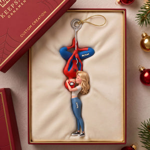Sweet Kisses Love Acrylic Ornament - Personalized Gift For Couples 04HUTI190826