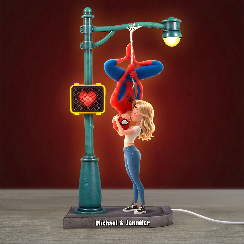 Kissing Hero Couple Light Box - Personalized Gifts For Couple Acrylic Light Box 02HUTI030826-Homacus