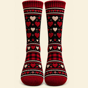 It's Time To Get Naughty Socks - Personalized Christmas Gifts For Couples 03OHTI290926