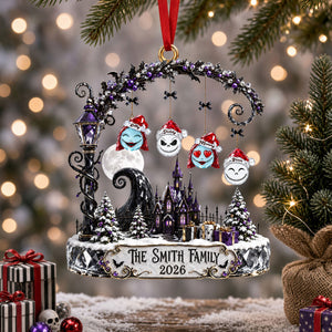 Gothic Family Castle Ornament - Personalized Christmas Gifts Family 01OHTI040926-Homacus