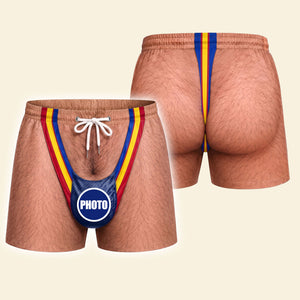 Race Day Energy Men's Beach Shorts - Personalized Gifts For Him 04HUTI150826-Homacus