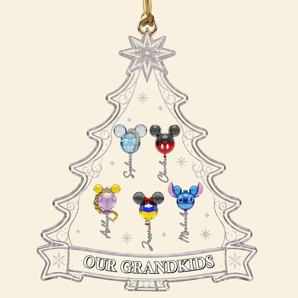 Personalized Grandkids Make Christmas Brighter Ornament - Gifts For Grandparents 043OHTI310726-Homacus