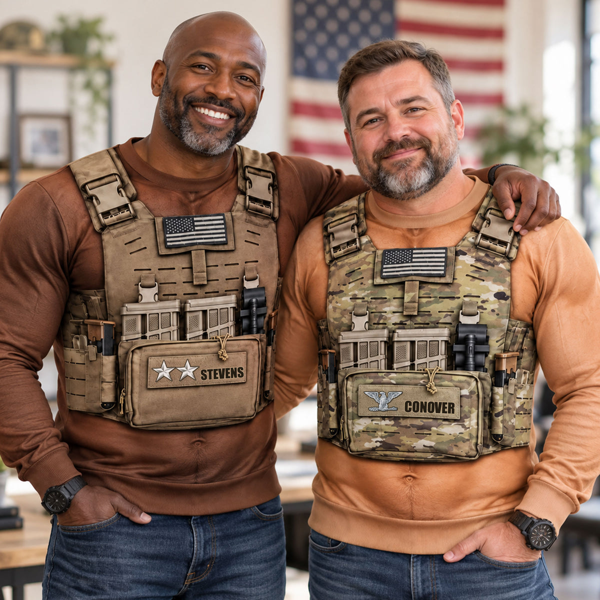 Veteran Tactical Vest 3D Shirt - Personalized Gifts For Veteran 03huti201026-Homacus
