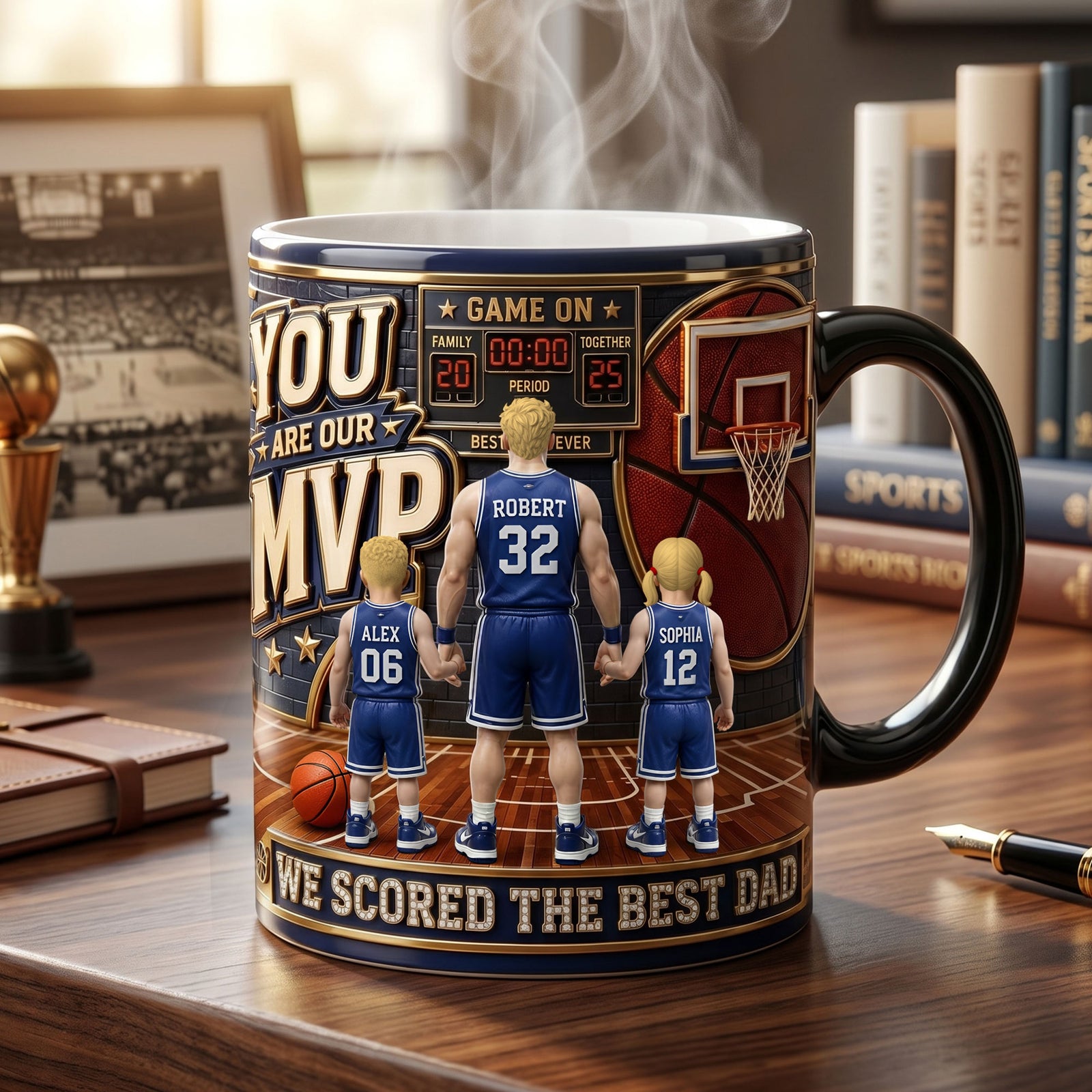 We Scored The Best Dad Magic Mug - Personalized Gifts For Sporty Dads 04tyti230526-Homacus