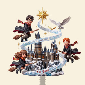 Winter Academy Christmas Tree Topper - Personalized Gift For Fantasy Lovers 05TYTI201026-Homacus