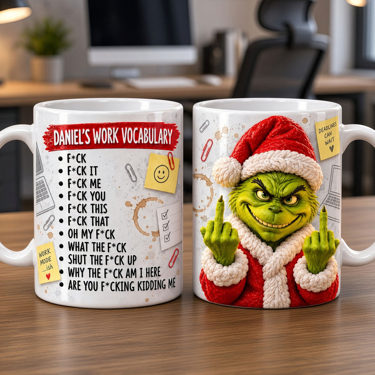 Sarcastic Christmas Coworker Mug - Personalized Gifts For Coworkers 05NATI141026-Homacus