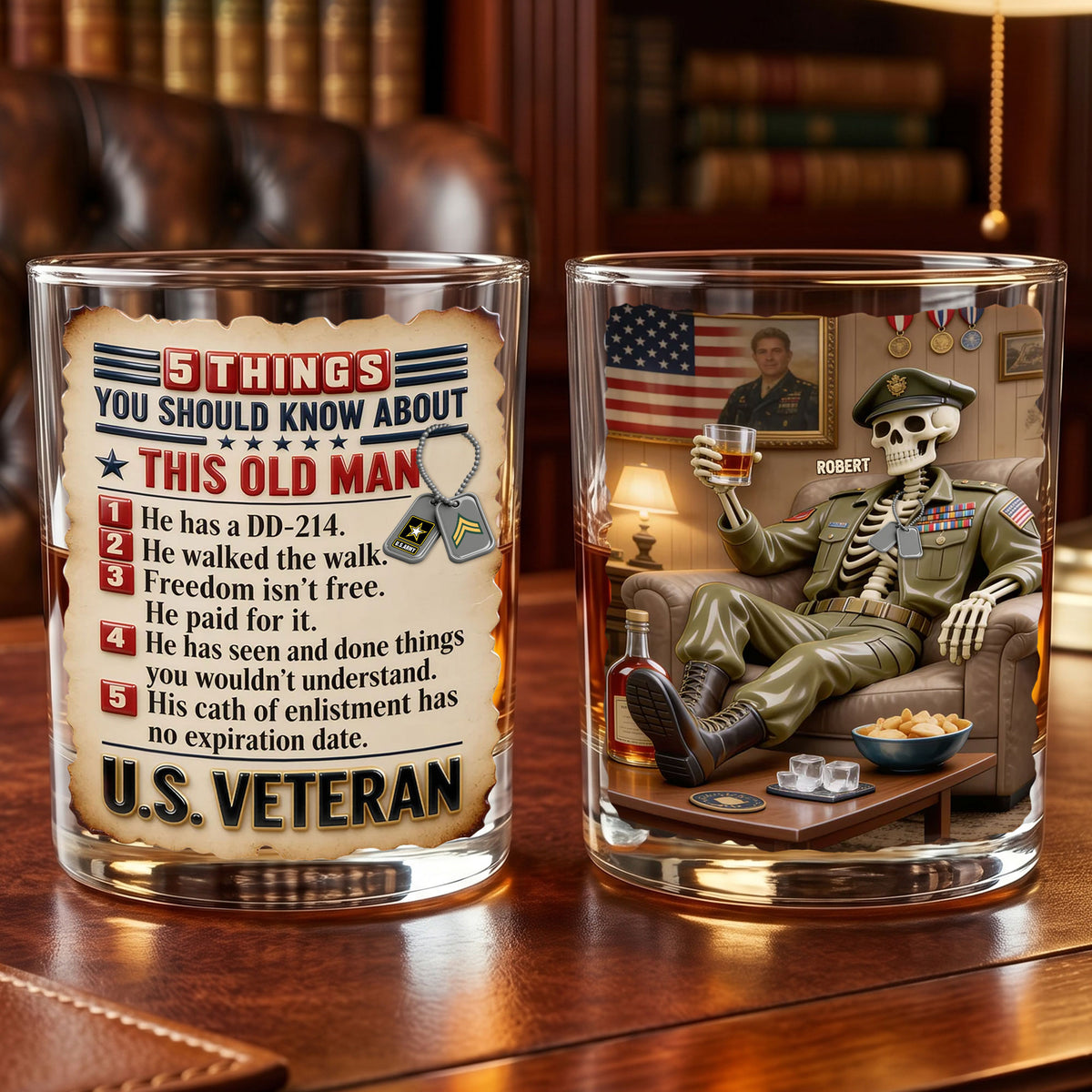 Served With Honor Round Glass - Personalized Gifts For Veterans 04TOTI250626-Homacus