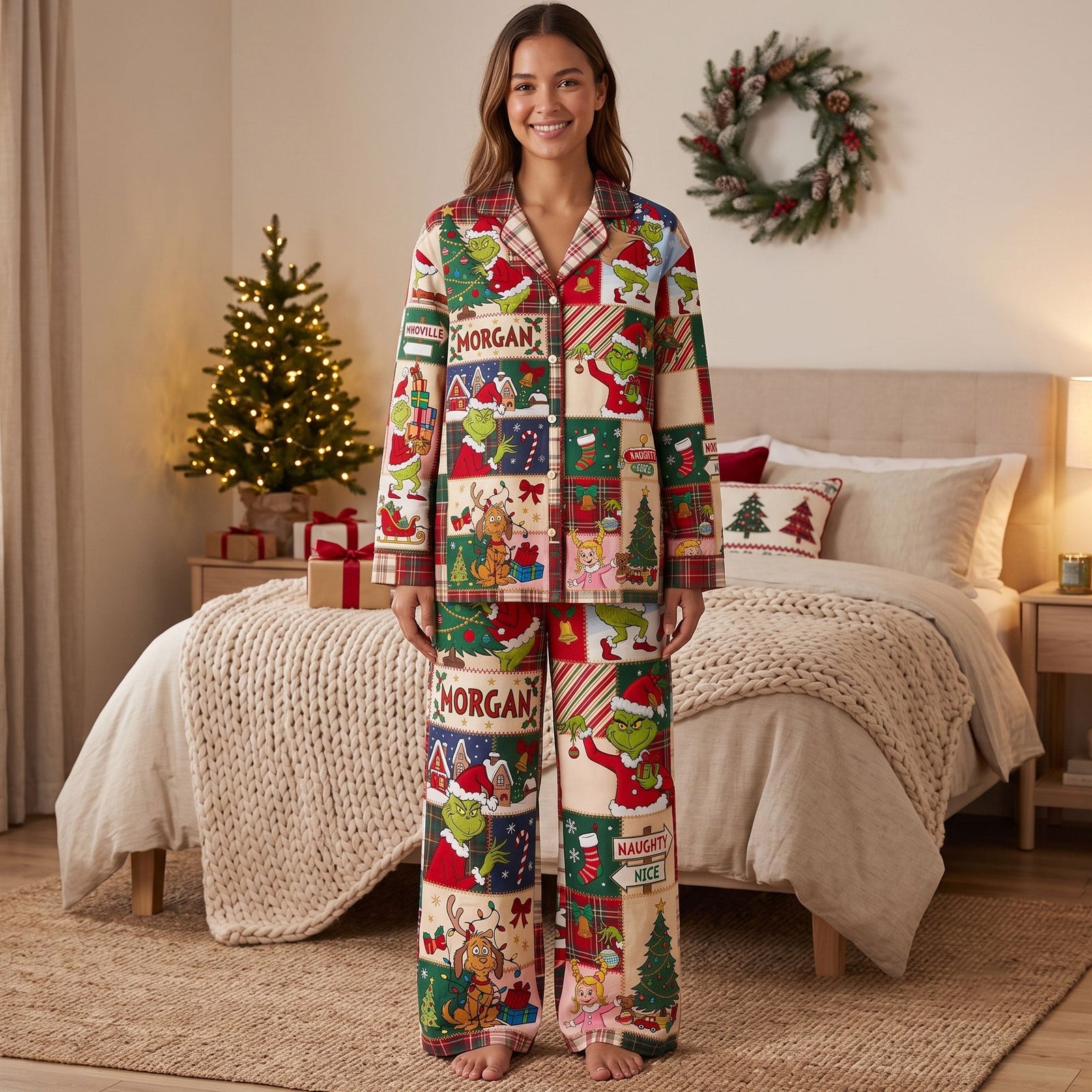 Lovable Christmas Pajama Set - Personalized Christmas Gifts 01pati030826-Homacus