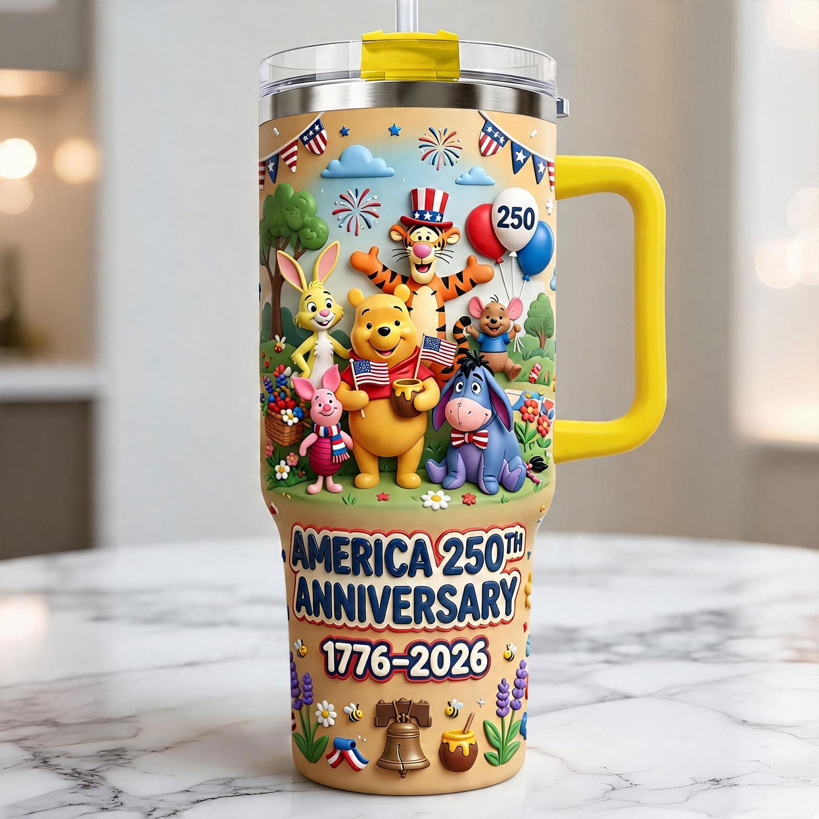 Born To Be Free Tumbler With Handle - Personalized Gifts For Patriots 01TYTI290626-Homacus
