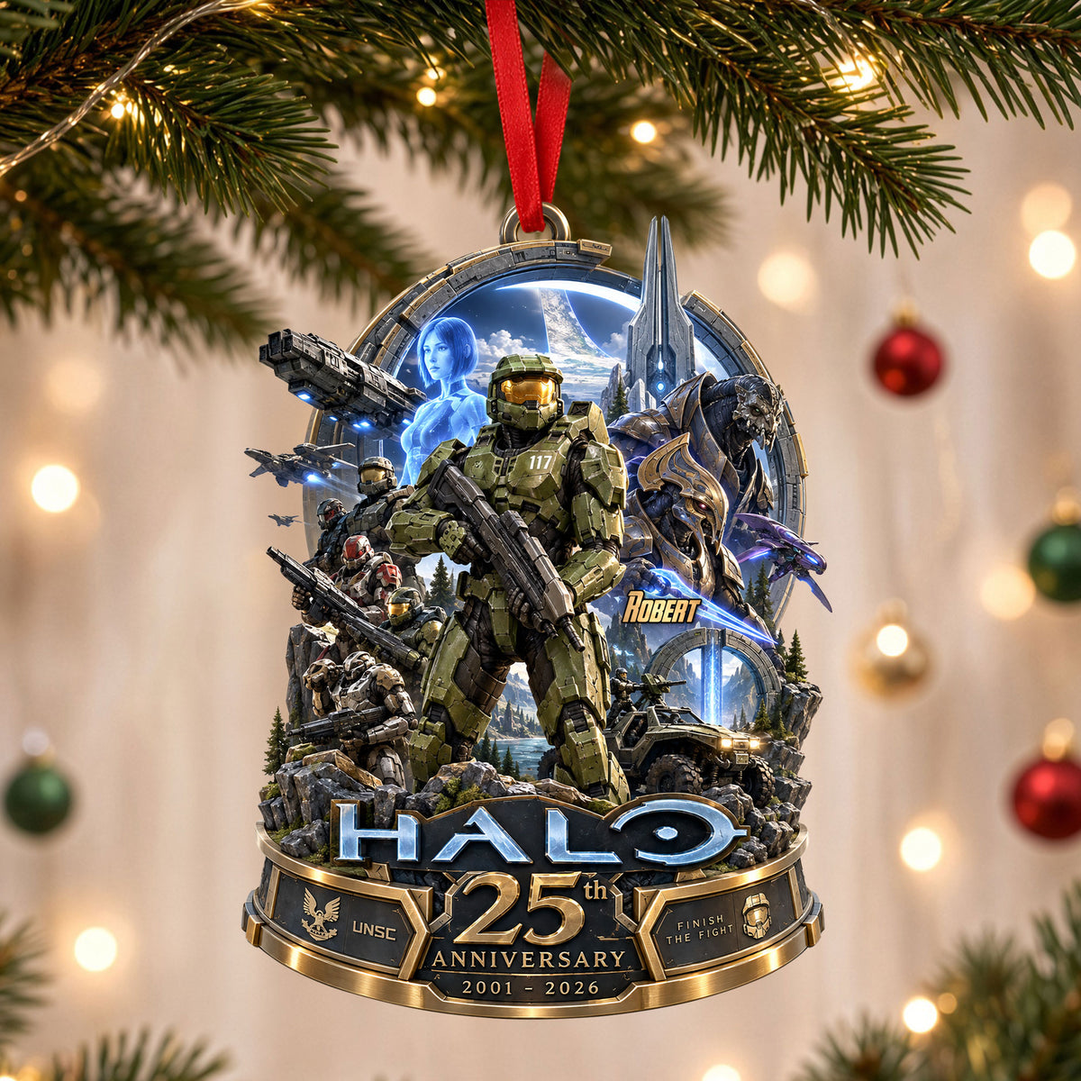 The Robot Commander Acrylic Ornament - Personalized Gifts 02qhti230926