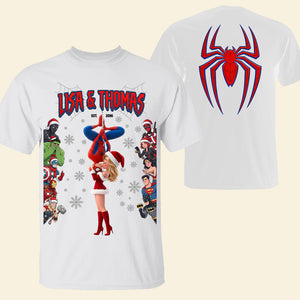 Heroic Romance Holiday Shirt - Personalized Gifts For Couple 04HUTI290826